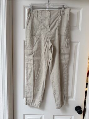 Women’s Chico's Beige Cargo Pants with Utility Pockets